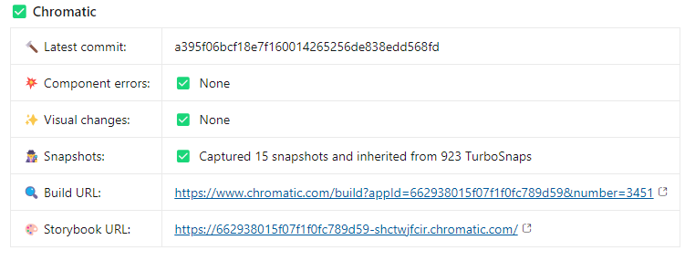 Chromatic successfully completed example