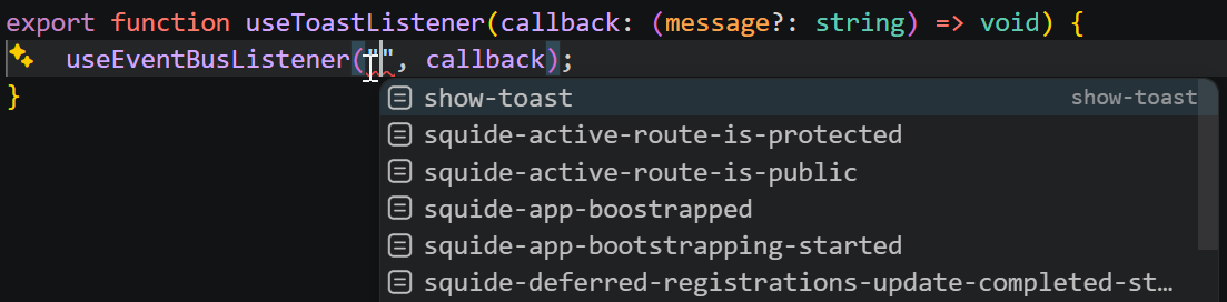 Auto-completion example