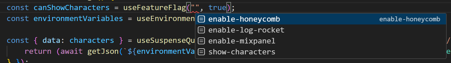 Auto-completion example